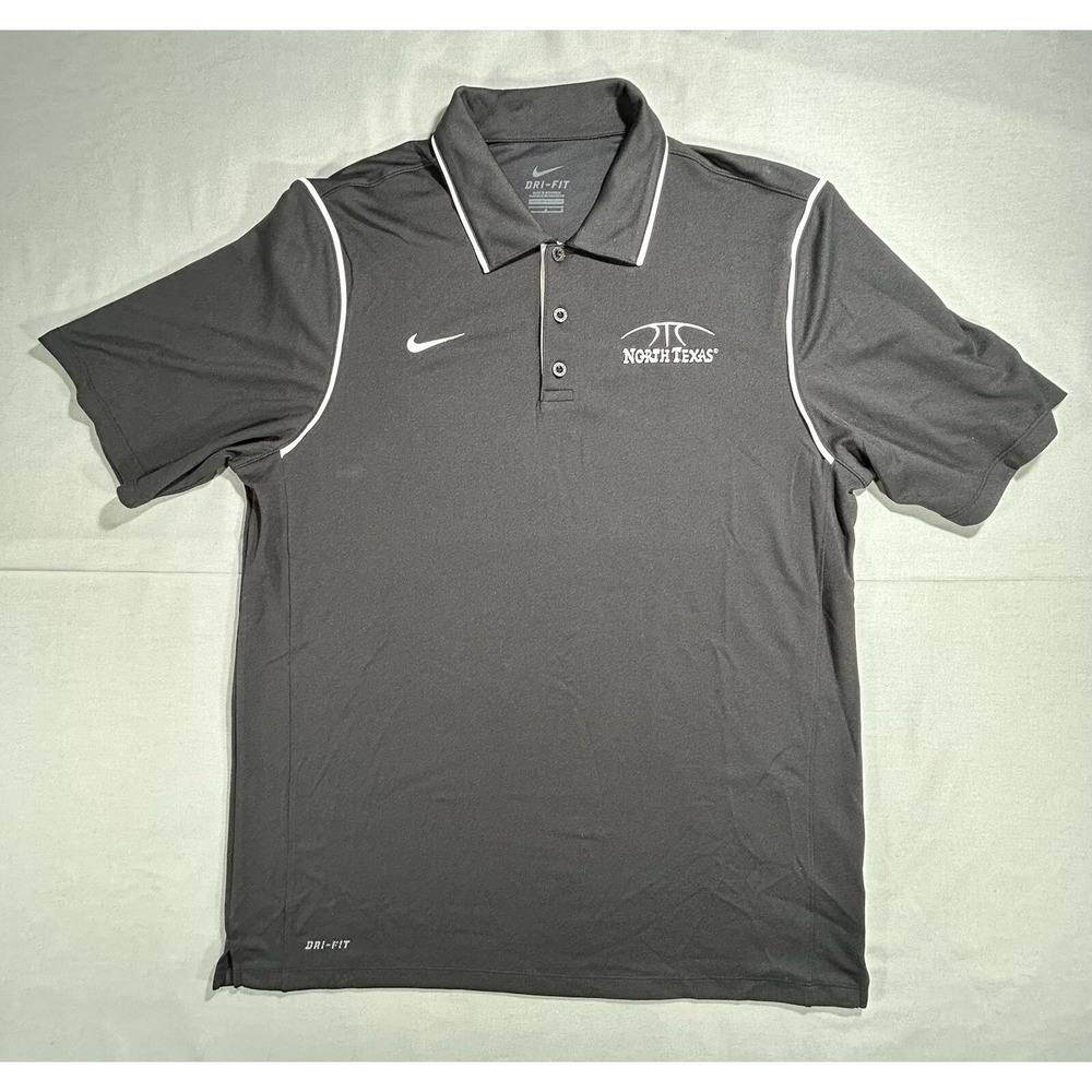 Nike Dri Fit North Texas Short Sleeve Black Shirt Men's Large Basketball NCAA